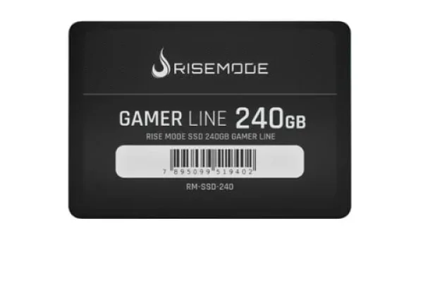 SSD Rise Mode Gamer Line, 240GB, SATA III, Leitura: 530MB/s, Gravação: 520MB/s, Preto - RM-SSD-240