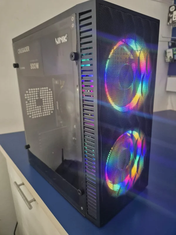 Computador Gamer Ryzen 3 3200G 3.6Ghz, Memória de 16GB DDR4, SSD Nvme 512GB, Fonte 500W, Gabinete 2x Coolers