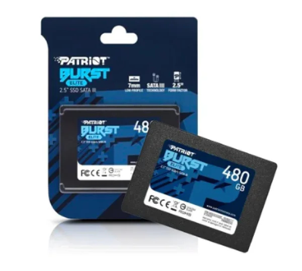 SSD 480GB Patriot Burst Elite, Sata Iii 6GB/s, Leitura 450MB/s, Gravao 320MB/s - PBE480GS25SSDR