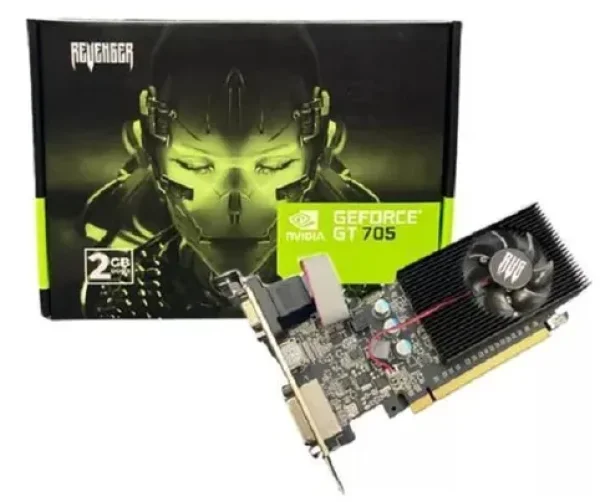 Placa De Vdeo Nvidia Geforce 2gb Gt 705, Gdrr3, 64 Bit, Gt705/2g - Revenger