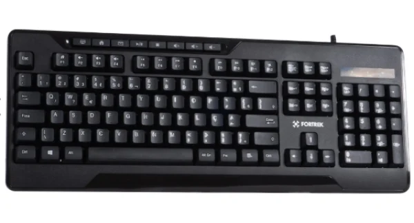 Teclado Multimdia Fortrek OLK101 Preto FK 423K