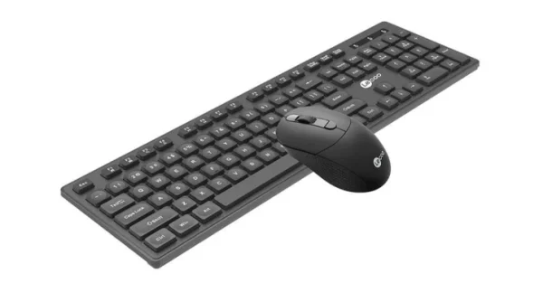 Teclado e Mouse sem fio, Lecoo KW201, Wireless, ABNT2, com Teclado Numrico, Teclas Multimdias, Preto - KW201