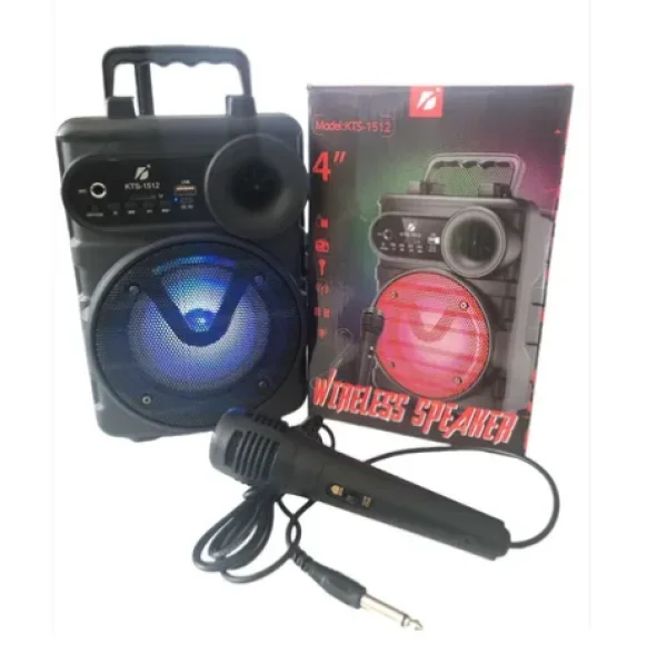 Caixa De Som BLUETOOTH KARAOK KTS-1512 C/ Microfone