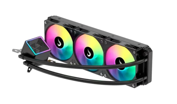Water Cooler Gamer Rise Mode Black, ARGB Rainbow, 360mm, AMD e Intel, Preto - RM-WCB-03-RBW