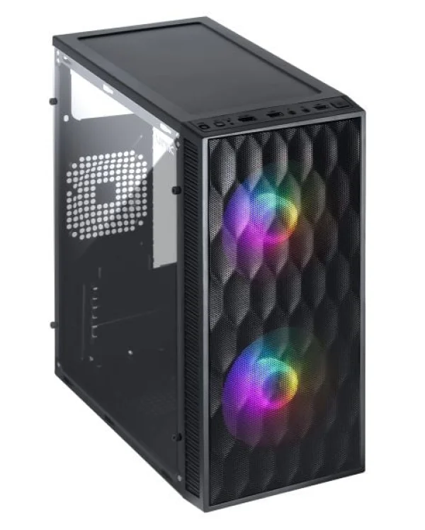 Gabinete Gamer Vinik Wave Preto Lateral Acrilico -  GGWACBK
