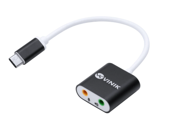 Adaptador P2 Duas Vias Para Usb Tipo C Fone + Microfone- Adfmusbtc