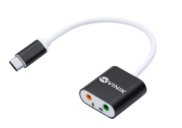 Adaptador P2 Duas Vias Para Usb Tipo C Fone + Microfone- Adfmusbtc