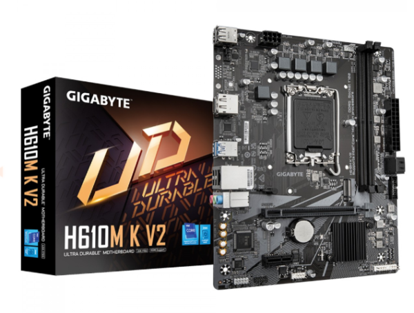 Placa M�e Gigabyte H610M K V2, Chipset H610, Intel LGA 1700, M-ATX, DDR5