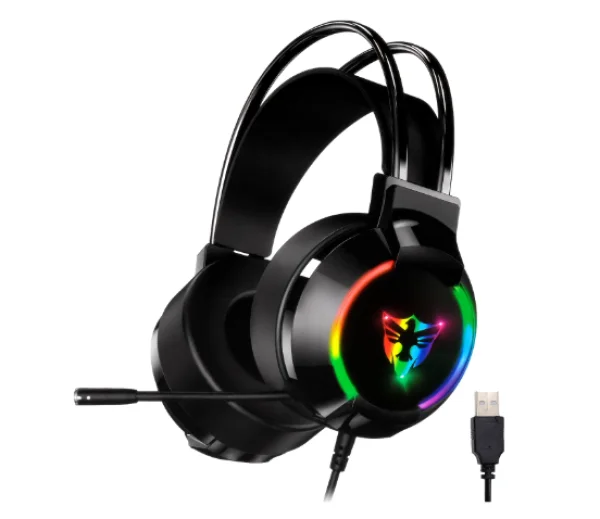 Headset Gamer Satellite AE-304 RGB USB - Preto