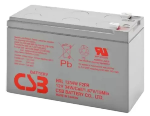 Bateria Cs3 12v 9ah Csb Hr 1234w F2 Para Nobreak