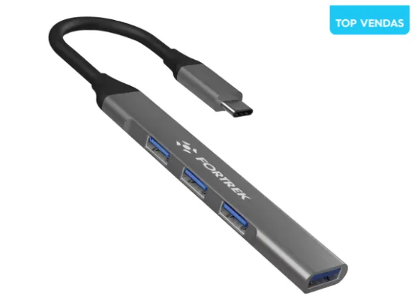 Hub Usb Type-c 4 Portas Usb 3.0 5 Gbps