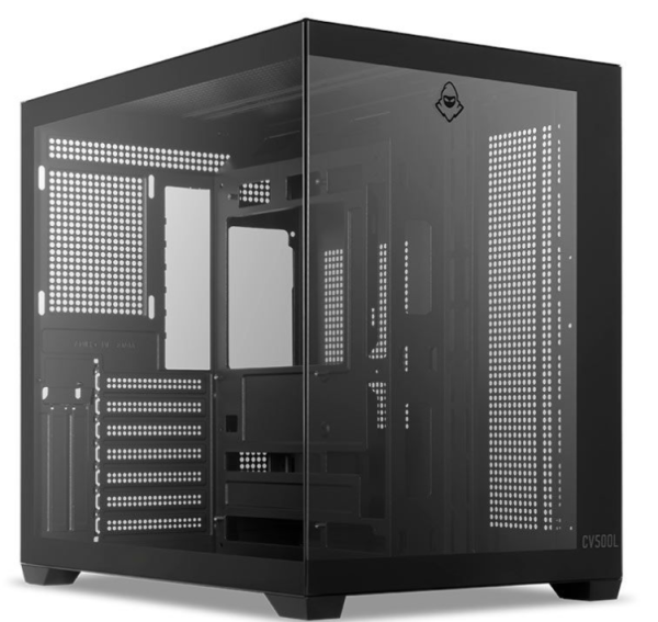 Gabinete Gamer Mancer CV500L, Mid Tower, Lateral De Vidro, Preto, MCR-CV500L-BK