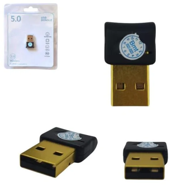 Adaptador Bluetooth USB Preto 5.0 AT-BL5.0 GENERICO