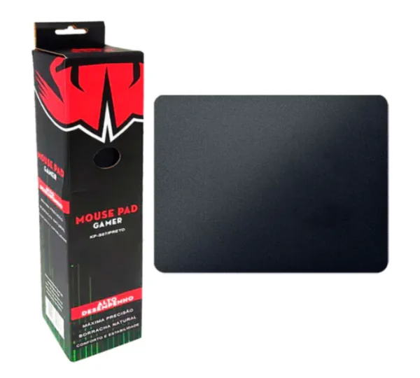 Mouse Pad Gamer Preto 420x320mm Emborrachado Knup - KP-S07