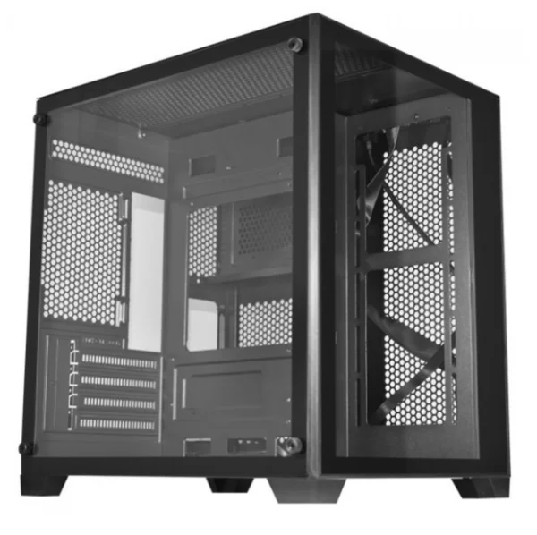 Gabinete Gamer K-MEX Aquario Micro IV CG-0415, Mid Tower, Vidro Temperado, m-ATX, Sem Fan, Preto, CG0415RH001CB0X