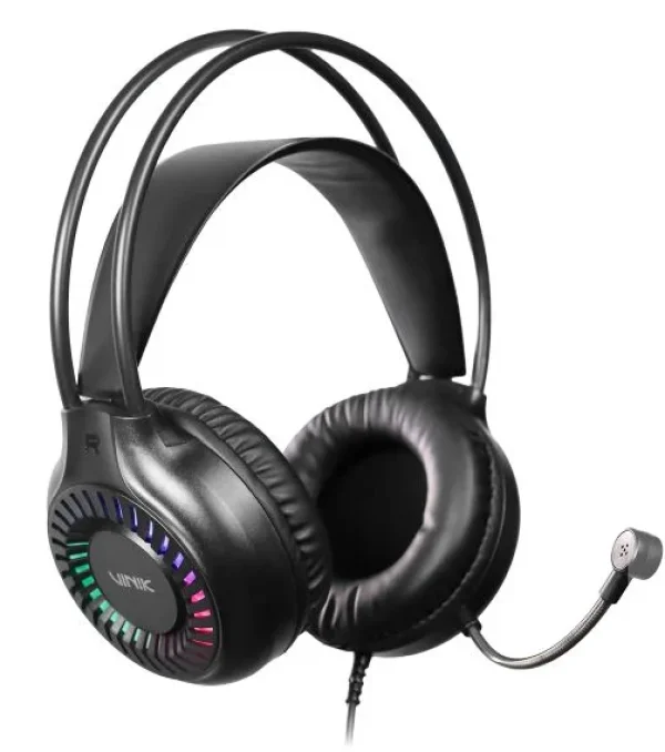 Fone De Ouvido Headset Gamer Vinik Hurricane Usb - Led Rainbow - VKHSGHCN