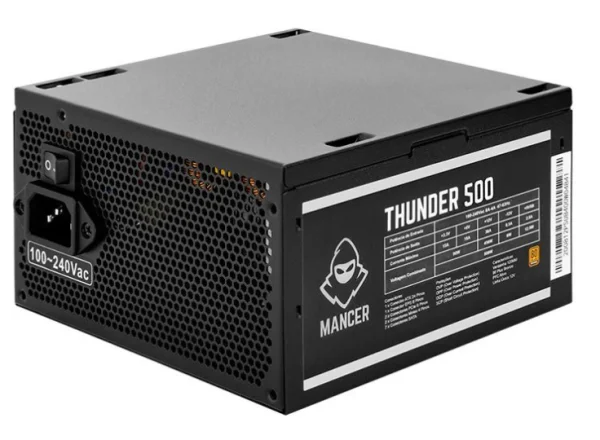 Fonte Mancer Thunder 500W Bronze 80 Plus, MCR-THR500-BL01