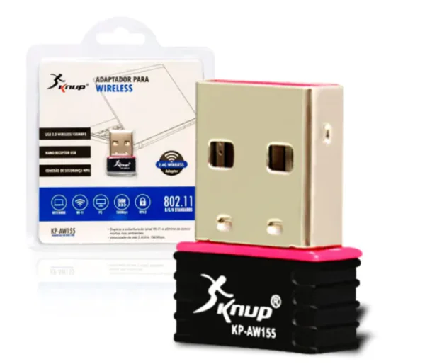 Adaptador Wireless 150mb/s Usb 2.0 KNUP - KP-AW155