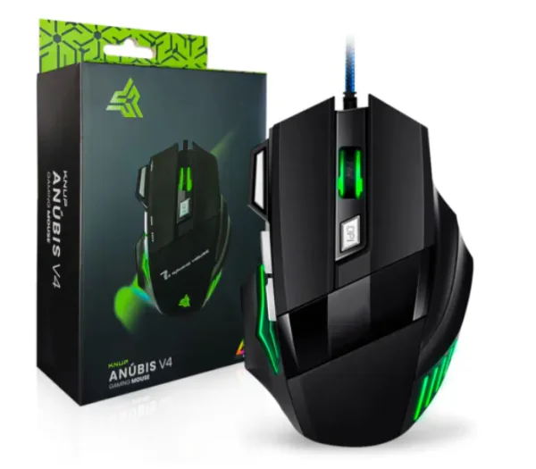 Mouse Gamer Usb 2400 Dpi com Led 7 Bot�es Knup - KP-V4