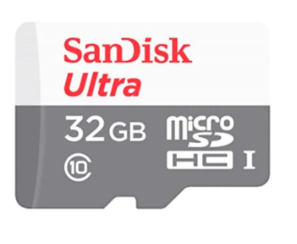 Cart�o MicroSD SanDisk Ultra MicroSDHC UHS-I, 32GB, com Adaptador - SDSQUNR-032G-GN3MA