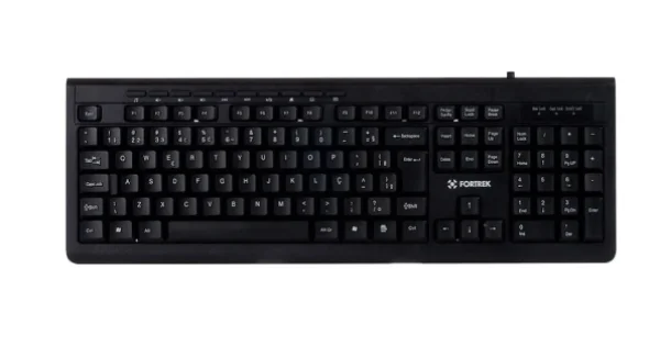 Teclado Fortrek Multim�dia MLK-101, � Prova D'�gua, ABNT2, Preto - 75859