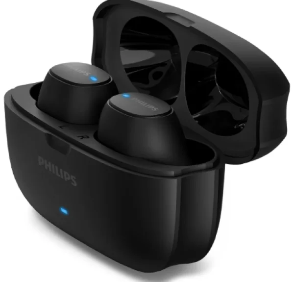 Fone de Ouvido TWS Philips TAT2500BK, Drivers de 8mm, Bluetooth 5.4, Cancelamento de Ru�do, Modo Ambiente, 3 Microfones, autonomia de 24 horas,