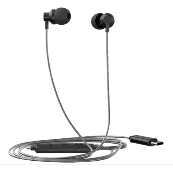 Fone de ouvido HP DHH-1127 Intra Auricular com microfone, USB Tipo-C Preto