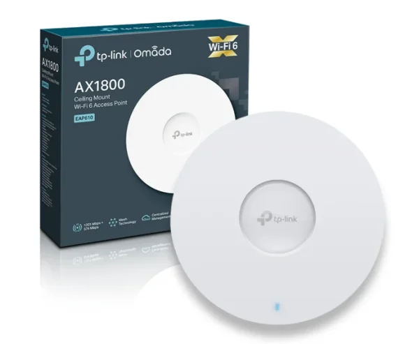 Acess Point Eap610 Ax1800 Int Wifi6 S/ Pwr Poe Tp-link