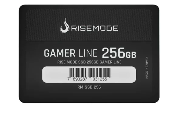 SSD Rise Mode Gamer Line, 256GB, SATA III, Leitura: 530MB/s, Grava��o: 520MB/s, Preto - RM-SSD-256