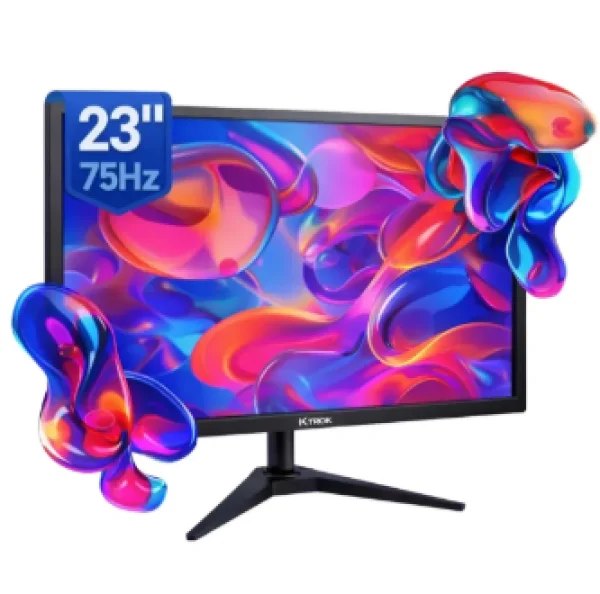 Monitor 23 Polegadas Full Hd Led 75hz 5ms Hdmi/vga Ktrok Cor Preto
