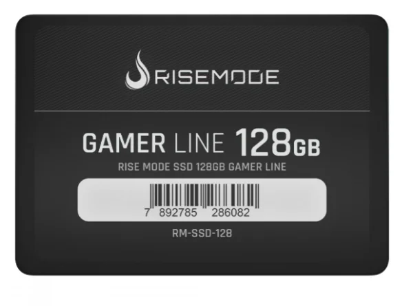 SSD Rise Mode Gamer Line, 128GB, Sata III, Leitura 535MBs e Grava��o 435MBs, RM-SSD-128