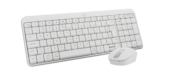 Kit Teclado e Mouse Sem Fio Logitech MK250 Compacto, Mouse Ambidestro, Bluetooth, ABNT2, Compat�vel PC e Mac, Branco - 920-013517