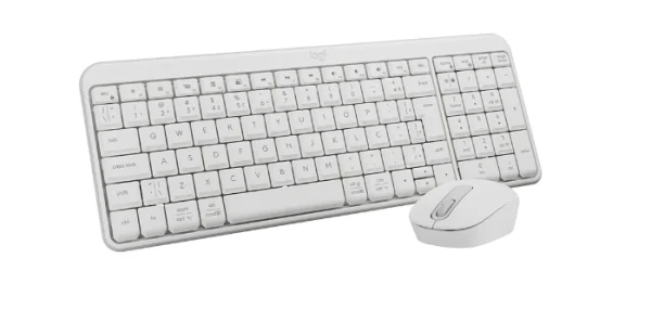 Kit Teclado e Mouse Sem Fio Logitech MK250 Compacto, Mouse Ambidestro, Bluetooth, ABNT2, Compat�vel PC e Mac, Branco - 920-013517