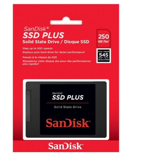 SSD Sandisk Plus 250gb 545mb/s - Sdssda-250g-g28