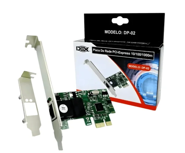 Placa De Rede PCi-express 10/100/1000 Dp-02 Dex
