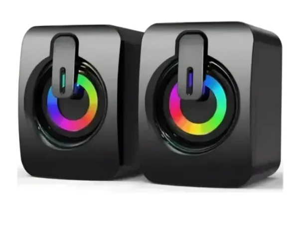Caixa De Som Usb Lehmox Rgb Hyper GT Bivolt LEY-1917