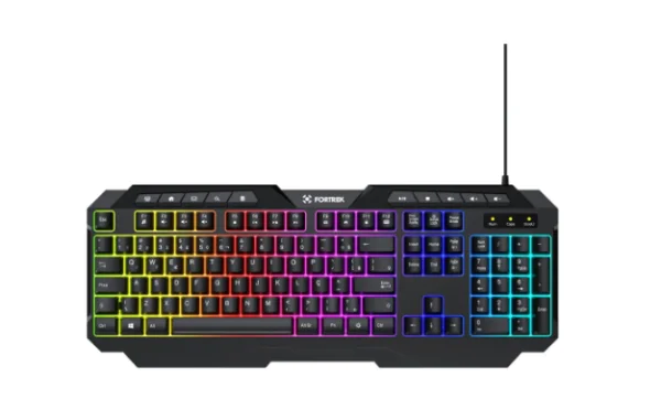 Teclado Gamer Multimidia Fortrek Shortcut Preto