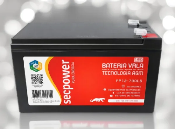 Bateria Selada 12V 7AH VRLA AGM Sec Power - Nobreak
