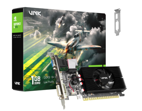 Placa De V�deo Nvidia Geforce G 210 1Gb Ddr3 64 Bit Vinik Low Profile Single Fan  GPUVK2101GBLP0H2