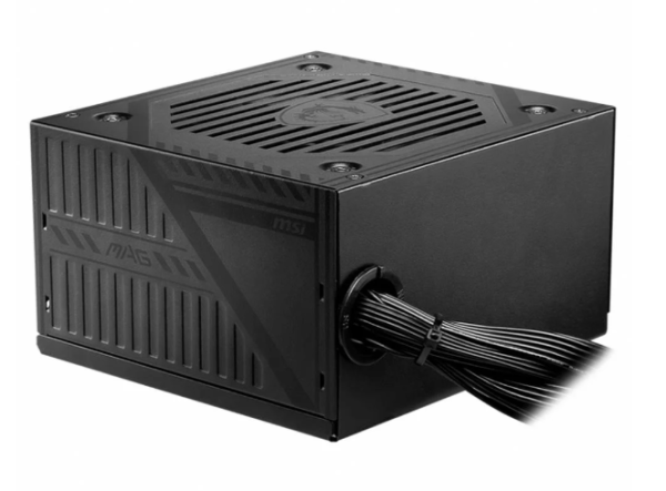 Fonte MSI MAG A600DN, 600W, 80 Plus White, PFC Ativo, Com Cabo, Preto - 306-7ZP6B22-809