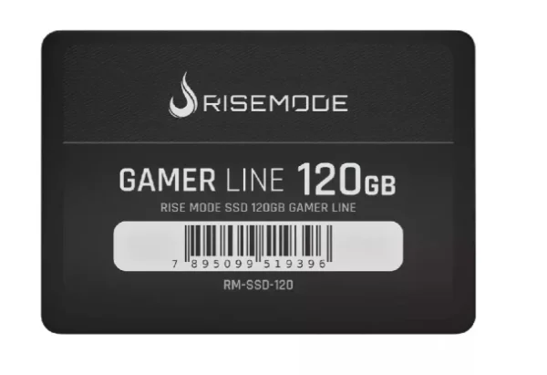 SSD Rise Mode Gamer Line, 120GB, Leitura: 530MB/s, Grava��o: 520MB/s, SATA III, Preto - RM-SSD-120