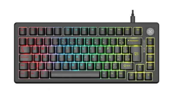 Teclado Gamer Mec�nico Fortrek Shift Hotswap Preto