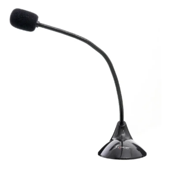 Microfone Dinamico Omnidirecional Knup Kp-903 Com Fio Para Pc E Notebook Preto