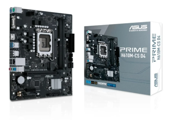 Placa M�e ASUS PRIME H610M-CS D4, LGA 1700, mATX, DDR4, Preto - 90MB1B60-C1BAY0