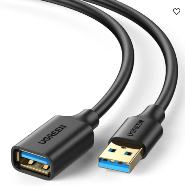 Cabo Extens�o Ugreen Usb 3.0 pra Usb A F�mea 5Gbps 0.5 Metro 30125