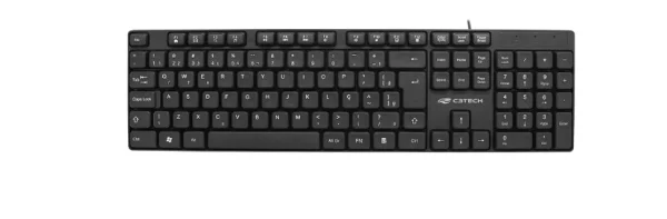 Teclado C3tech Usb 1,20m Abnt2 Multim�dia Preto - KB-M10bBK