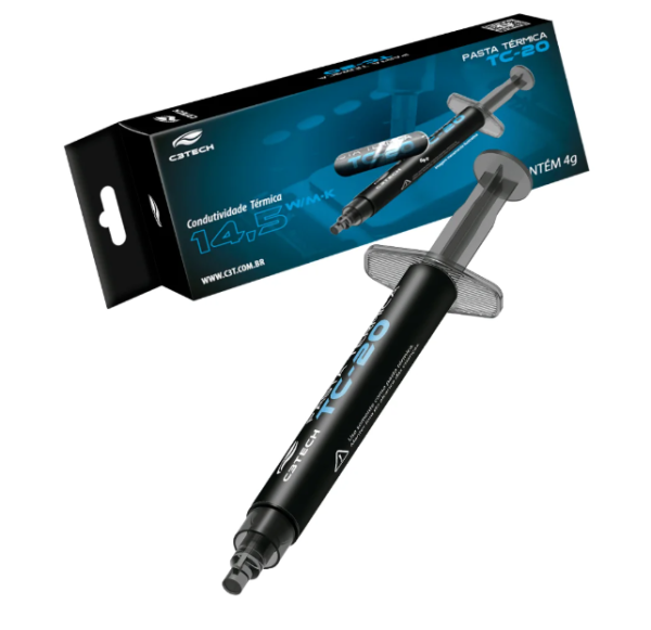 Pasta T�rmica Tc-20 4g 14.5w/mk Alta Performance C3Tech