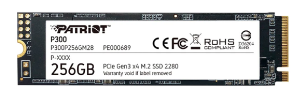 SSD M.2 2280, 256GB, NVME 1.3, Leitura: 1700MB/S, Grava��o: 1100MB/S - P300P256GM28