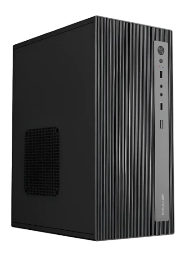 Gabinete C3tech Mt-36bk Mid Tower Usb S/ Fan C/ Fonte Preto 200w