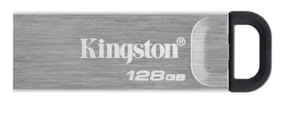 Pen Drive 128GB Kingston DataTraveler Kyson, USB 3.2 Gen 1, Leitura de 200MB/s, Metal - DTKN/128GB